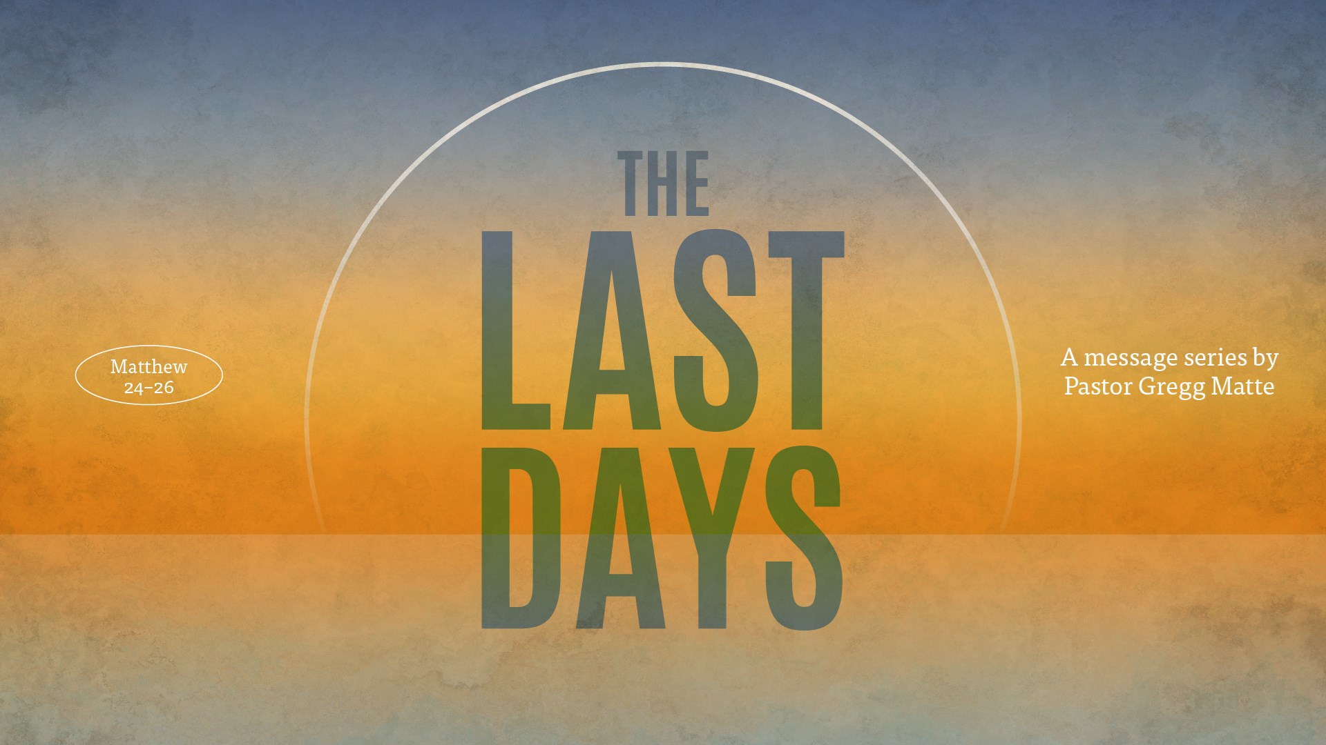 Houston's First Message: The Last Days